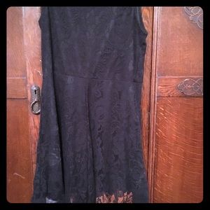 Lace/Lined Hi Lo dress